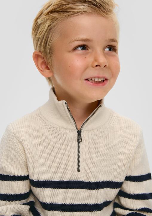 Immagine prodotto s.Oliver Strickpullover Strickpullover mit Troyer-Kragen (116, 122)