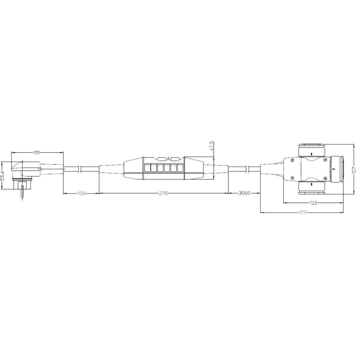 Thumbnail - Bachmann PRCD-S Lg 3.15m 230V 16A 30mA earthing contact exten. H07RN-F 3G1.5mm (3 m), Stromkabel