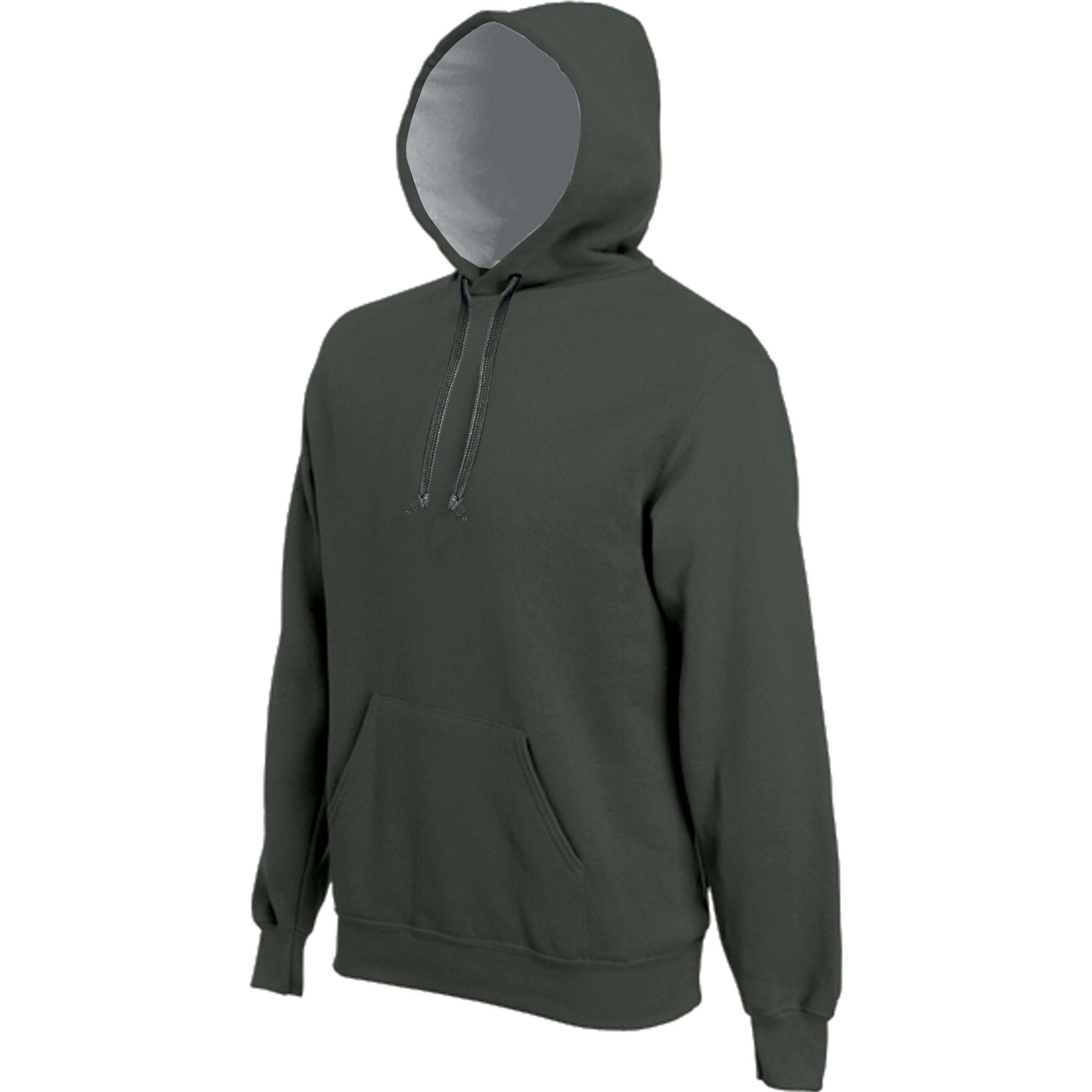Kariban, Herren, Pullover, bande contrasté, Grün, (4XL)