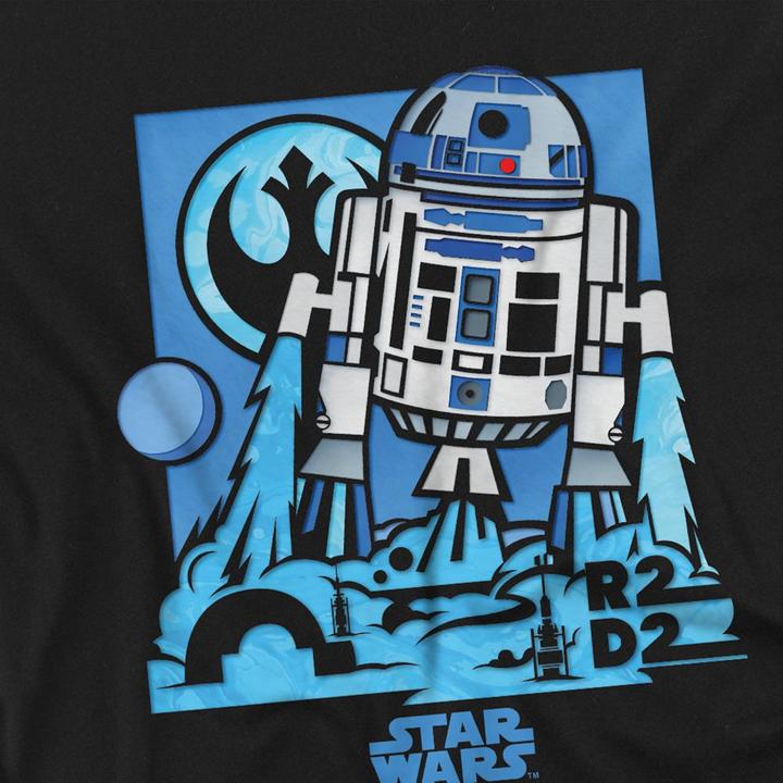 Actual product image Star Wars Childrens/Kids Papercut R2-D2 Sweatshirt (140, 146)