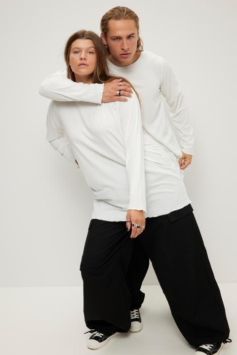 Immagine prodotto Studio Untold Maglia unisex in jersey a costine con scollo a girocollo e maniche lunghe (XL)