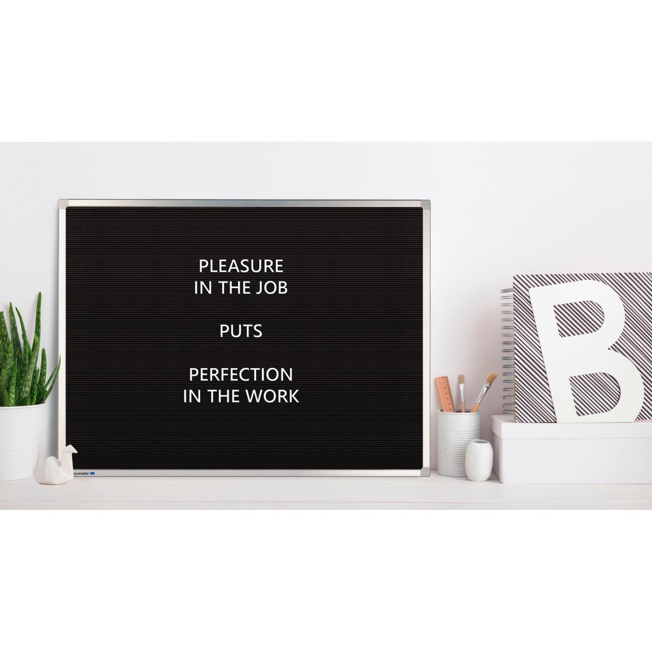 Thumbnail - Legamaster, Pinnwand, Rillentafel PREMIUM 7-600043 80x60cm schwarz (Pinnwand, 80 x 60 cm)