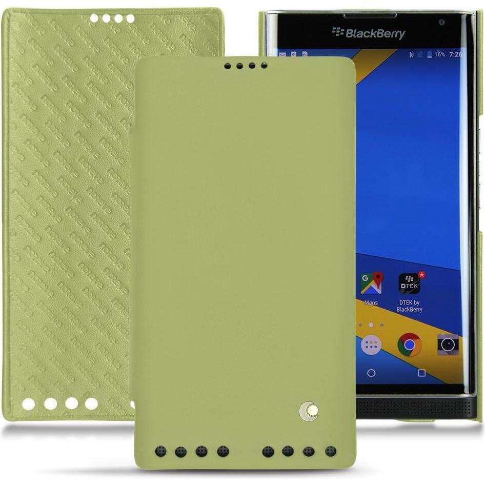 Thumbnail - Noreve Lederschutzhülle horizontal (Blackberry Priv), Smartphone Hülle, Grün