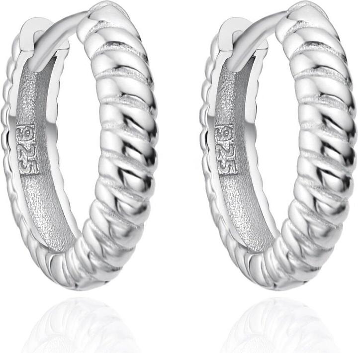 Immagine prodotto Agato - Decent silver hoop earrings AGT-E137K (Argento)