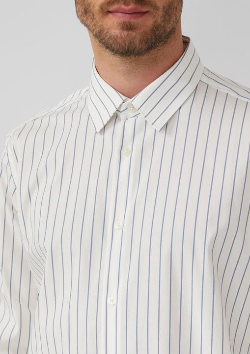 Immagine prodotto s.Oliver Hemd Regular Fit: Gestreiftes Langarmhemd aus Baumwollstretch (L, M)