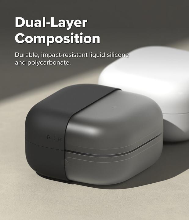 Produktbild Ringke - Silicone - Xiaomi Redmi Buds 4 Pro - Black (Ladecase Hülle)