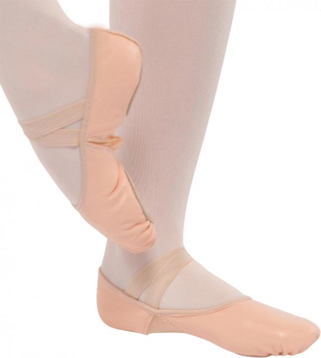 Dansez Vous Erwachsene Leder und Mesh Ballettschuhe mit geteilter Sohle
