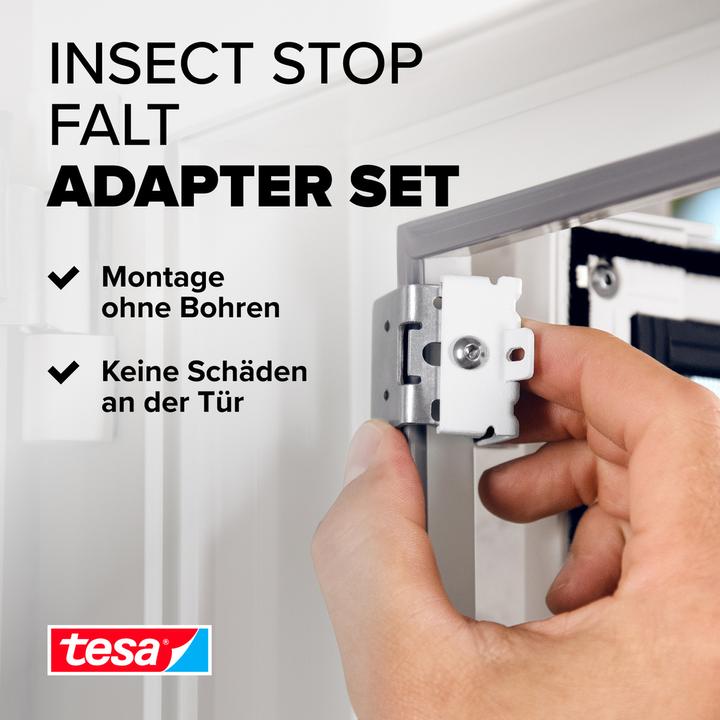 Actual product image tesa FALT insect screen adapter for doors, door clamp for mounting without drilling or screwing