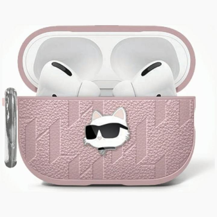 Produktbild Karl Lagerfeld Monogram Choupette Head Case for AirPods 4 - Pink (Kopfhörer Hülle)