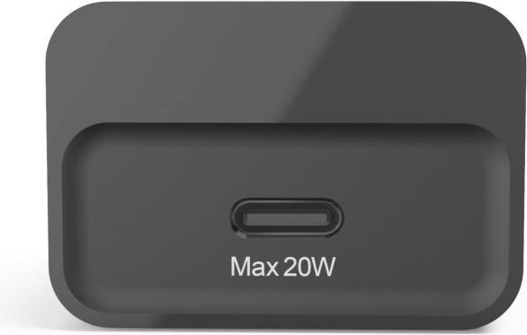 Produktbild Hama Schnellladegerät, USB-C, PD, 20 W, Schwarz (20 W, 1 Port)