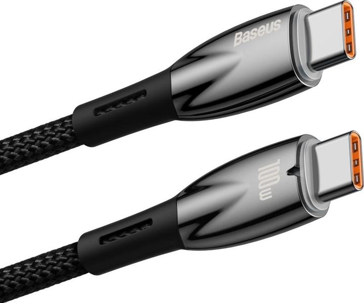 Produktbild Baseus USB-C cable for USB-C Glimmer Series, 100W, 1m (Black) (1 m, USB 2.0, 100 W)