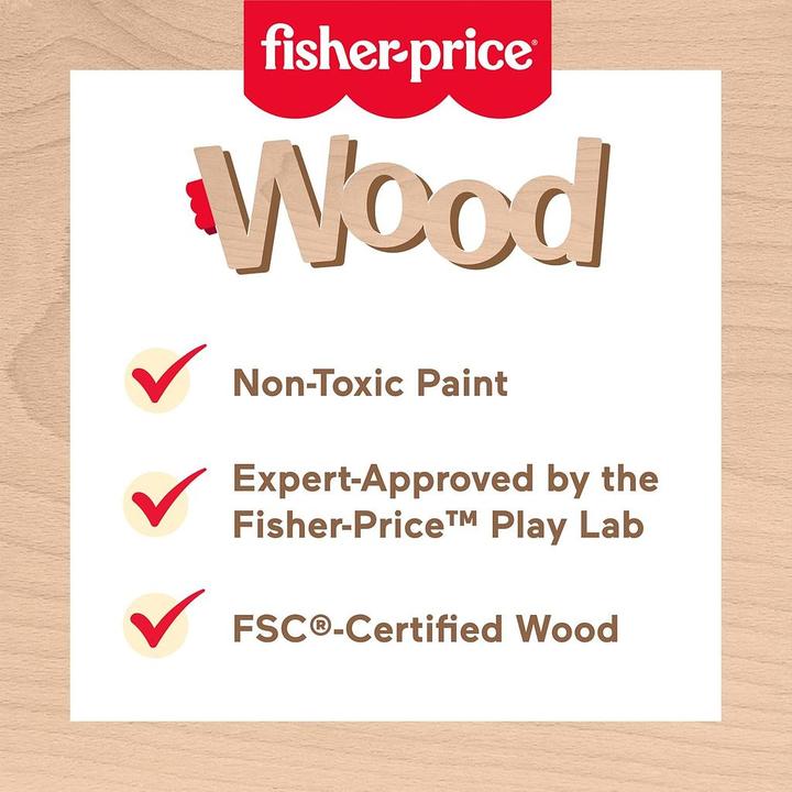 Actual product image Fisher-Price Stackable wooden rainbow