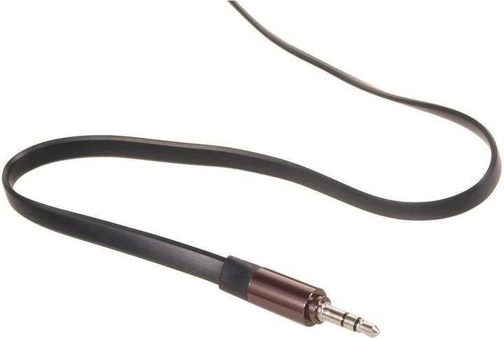Image du produit Maclean MCTV-695 - Câble jack 3,5 mm, plat, connecteur métallique, 2 m, noir (2 m)
