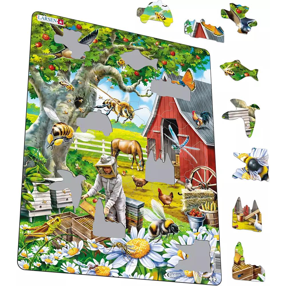 Larsen Puzzle - Bienenzucht (53 Teile) (US39)