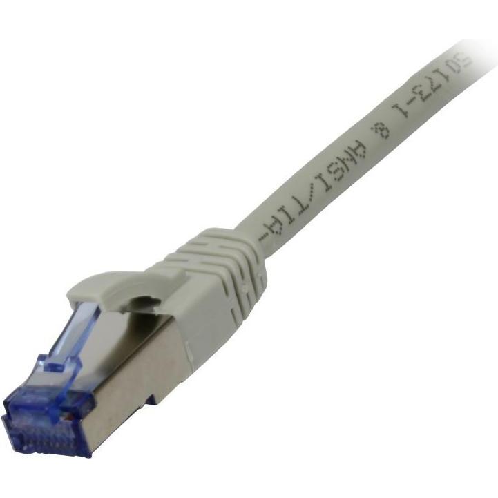 Synergy 21 Patchkabel RJ45 CAT6A 500Mhz 1.5m grau S-STP S/FTP Komponent getestet AWG26 (S/FTP, CAT6a, 1.50 m), Netzwerkk...