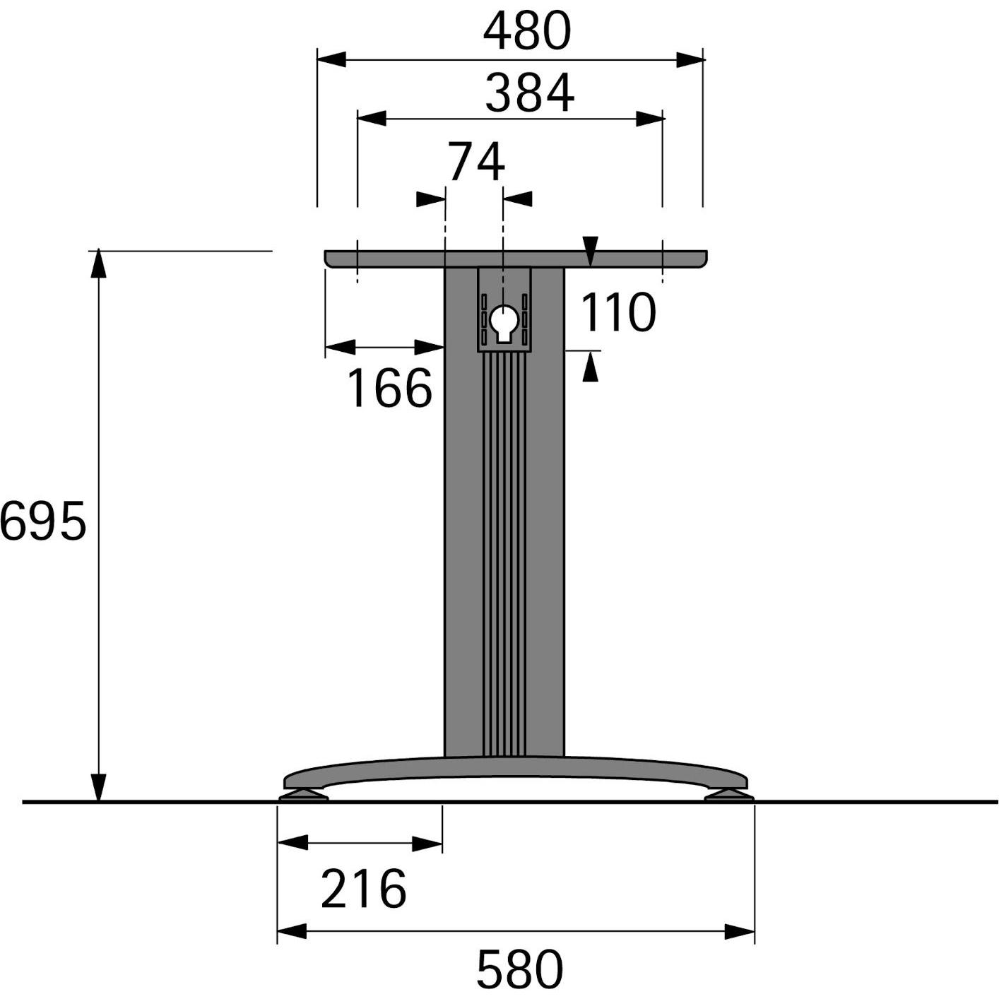 Thumbnail - Hettich, Tischbeine + Tischgestell, T-Verkettungsfuss