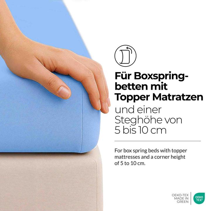 Image du produit Etérea Microfibre interlock pour topper (90 x 200 - 100 x 200 cm)