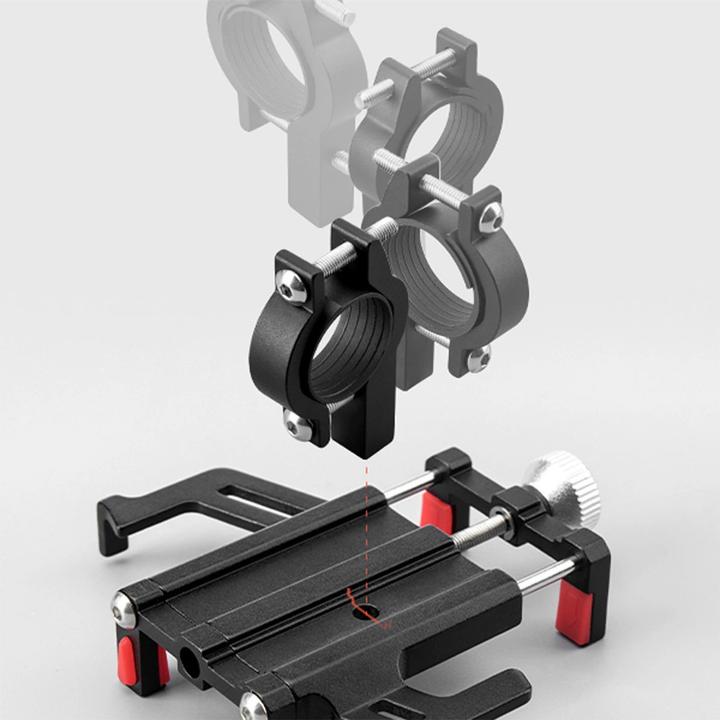 Actual product image Rockbros 699-BK Aluminium Alloy Bicycle Phone Holder - Black