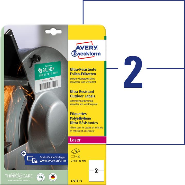 Avery Ultra-robuste Folienetiketten