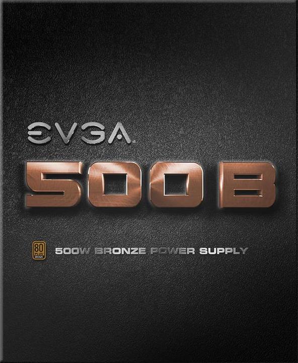 Actual product image EVGA 500B Power supply unit (500 W)