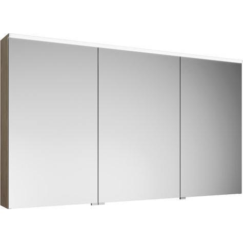 burgbad, Spiegelschrank, Eqio Spiegelschrank mit horizontaler LED-Beleuchtung, 3 Türen, mittlerer Anschlag rechts, 1