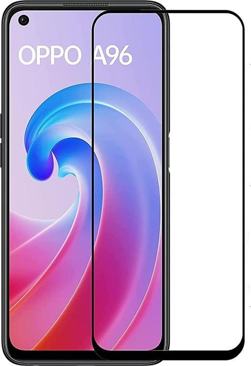 Actual product image Screenguard Oppo A96 4G Full Screen Protective Glass Film 2.5D 9H (1 pcs., Oppo A96)