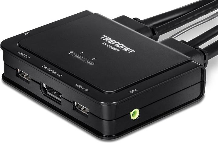 Immagine prodotto Trendnet Switch tastiera/video/mouse (KVM) TK-220DPI Nero