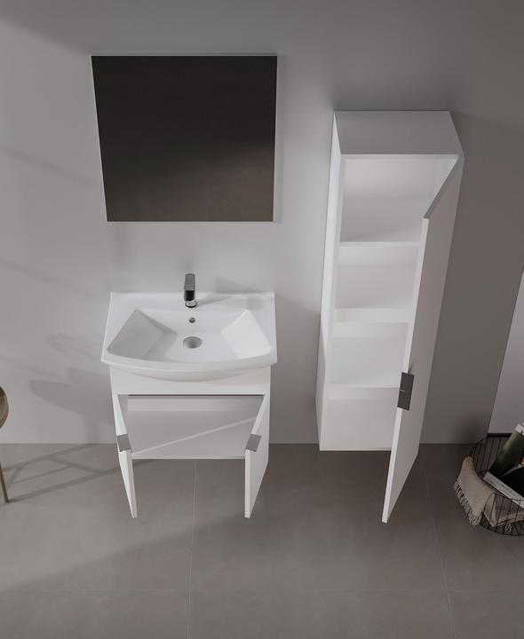 Produktbild Homitis Purus 65 Bathroom Cabinet With Sink & Mirror Set (2 Pieces)