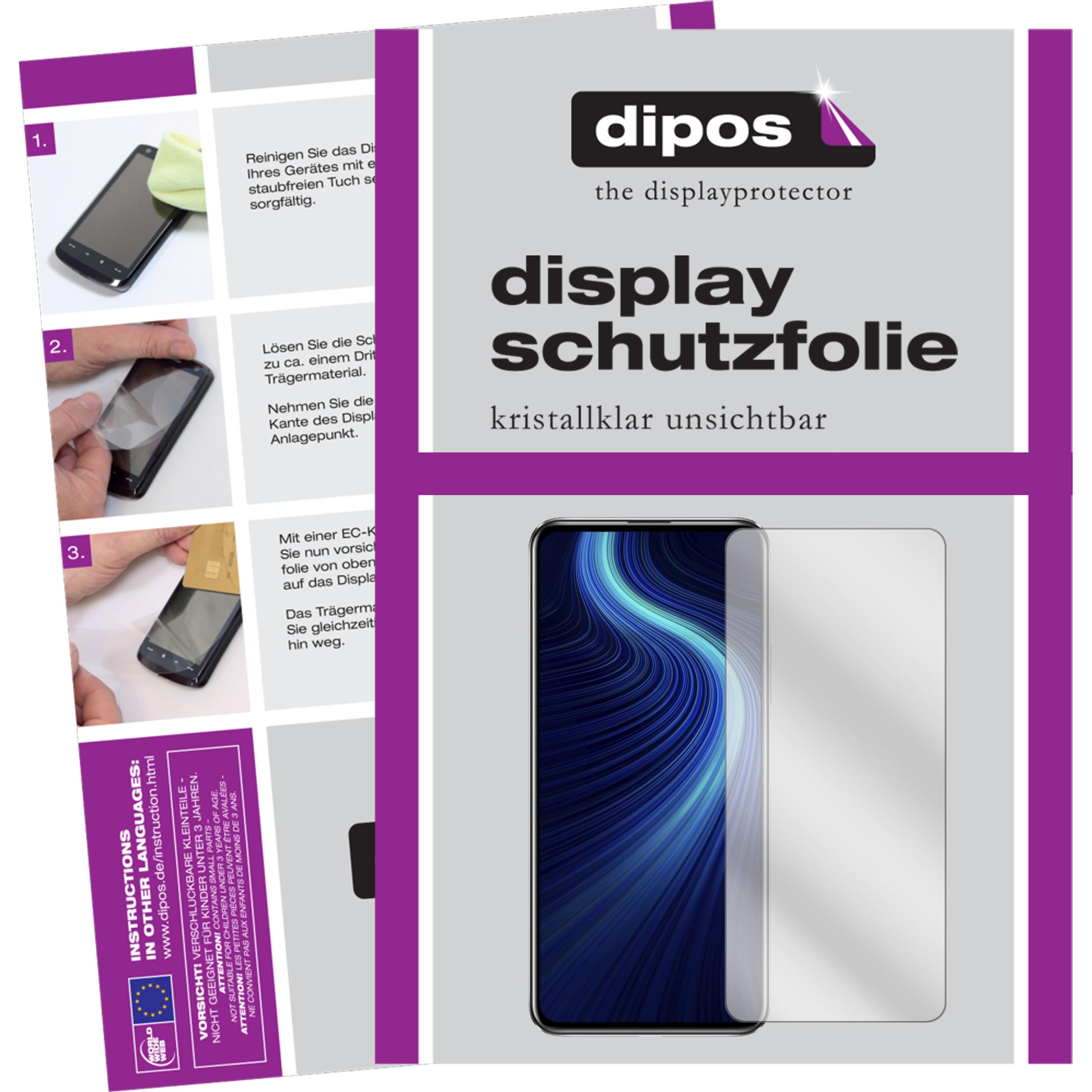 Dipos Displayschutzfolie Crystalclear (1 Stück, Honor X10 5G), Smartphone Schutzfolie, Transparent