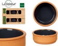 La Dehesa Set 6 Steingut-Töpfe 12 cm Farbe schwarz (12 cm)