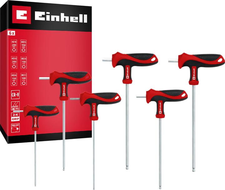 Einhell Accessories T-Griff Schraubendr.Satz 6tlg (Allen screw)