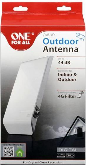 Actual product image One for All SV 9450-5G (Flat antenna, 44 dB, DVB-S / -S2, DAB/ DAB+, DVB-T / -T2)