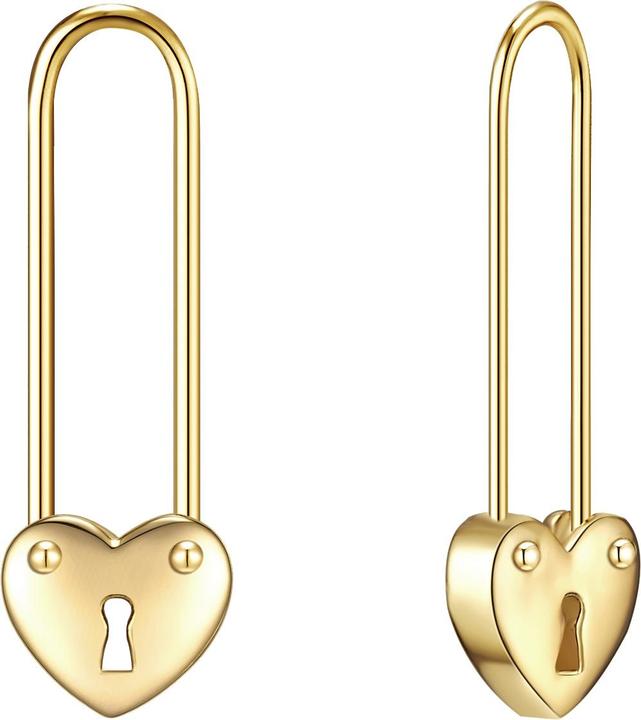 Immagine prodotto Lulu & Jane Orecchini da donna a cuore in ottone - 35118 (Ottone)