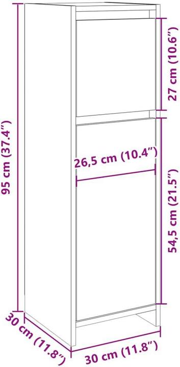 Immagine prodotto vidaXL Badezimmerschrank (30 x 30 x 95 cm)