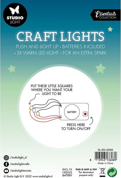 Image du produit Studio Light | Essential Tools Craft lights Batteries included