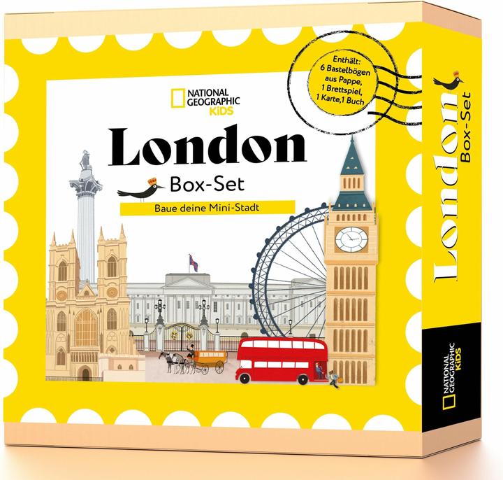 Produktbild National Geographic Box-Set London. Baue deine Mini-Stadt (Deutsch, White Star Kids, Laura Re, Qontent, 2024)