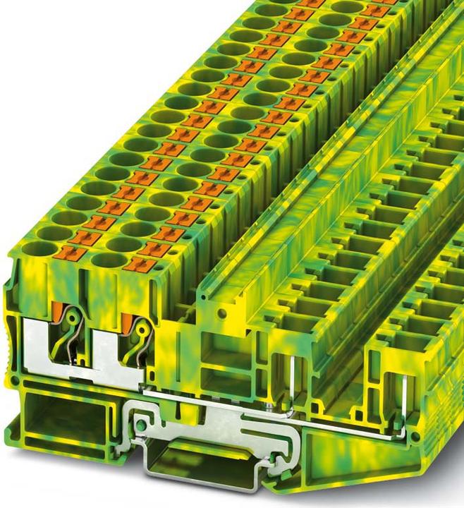 Image du produit Phoenix Contact PT 6-QUATTRO/2P-PE 3061842 Borne pour conducteur de terre 0,50 mm² 6 mm² Vert-Jaune 50 pcs (3061