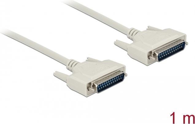 Image du produit Delock Câble série D-Sub 25 mâle à mâle 1 m (1 m, VGA)