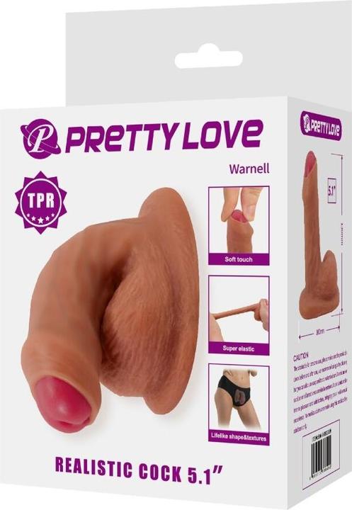 Image du produit Pretty Love - Warnell Ultra Realistischer Und Elastischer Dildo 9,5 cm Mulato