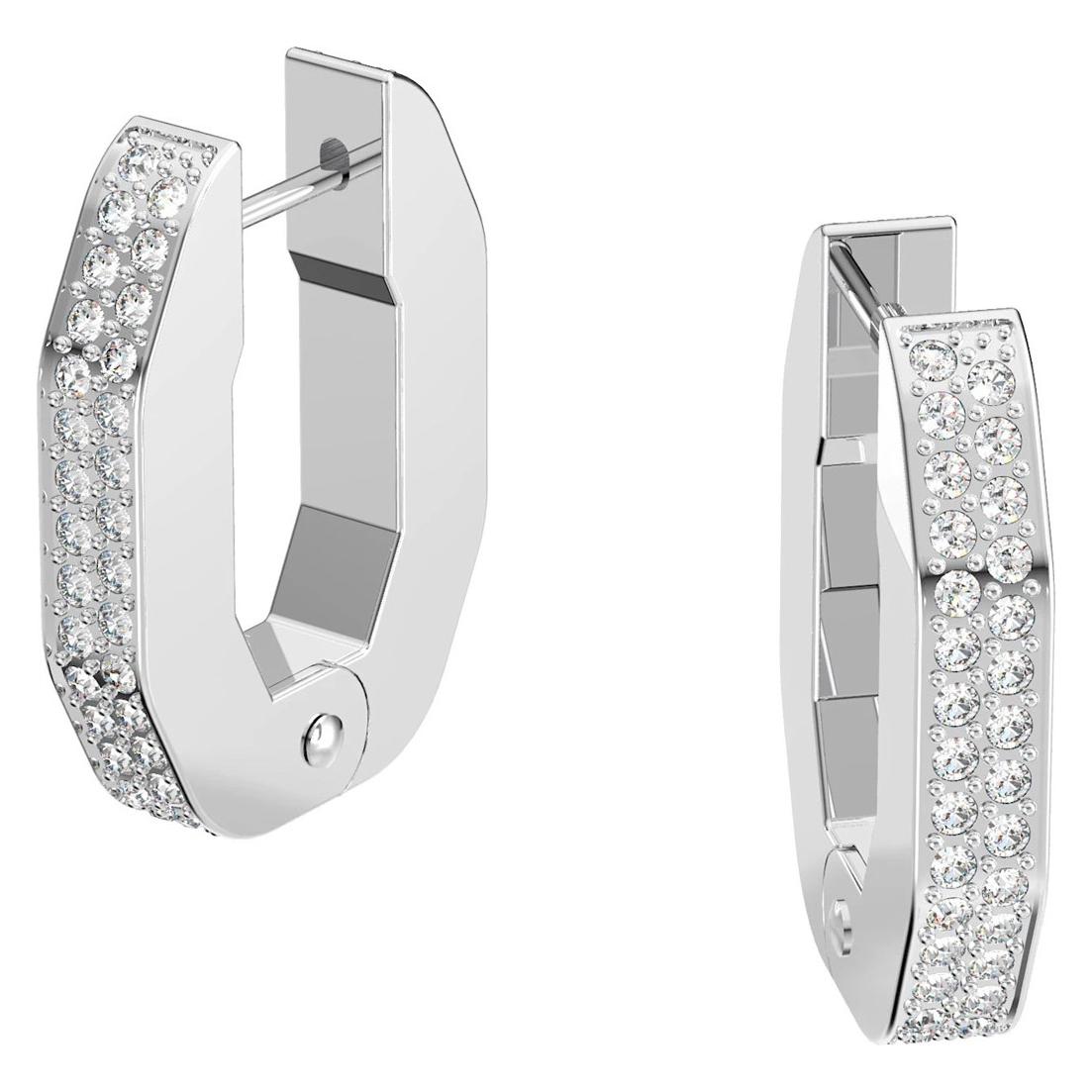 Swarovski, Ohrringe, Dextera Octagonal Hoop Ohrringe, (Swarovski Metall)
