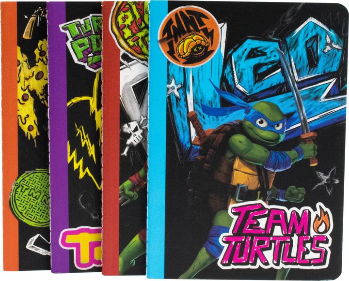 Actual product image Thumbs Up ThumbsUP! notebook set of 4 - TMNT (A6, Lined)