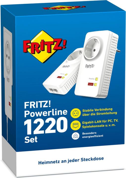 Actual product image AVM FRITZ!Powerline 1220 Set (1200 Mbit/s)