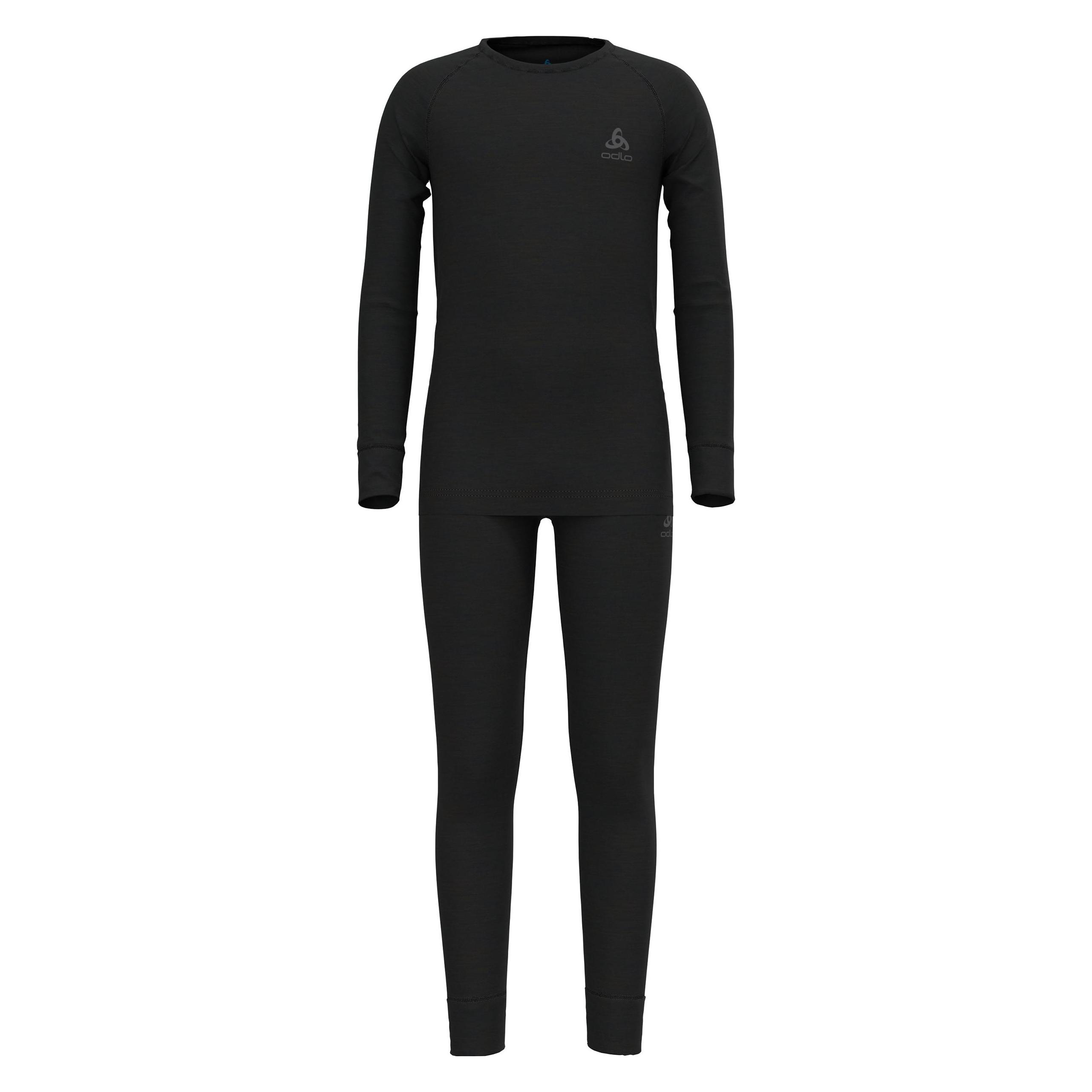 Odlo, Mädchen, Funktionsunterhose, Natural 200 Set (116), Schwarz, 116
