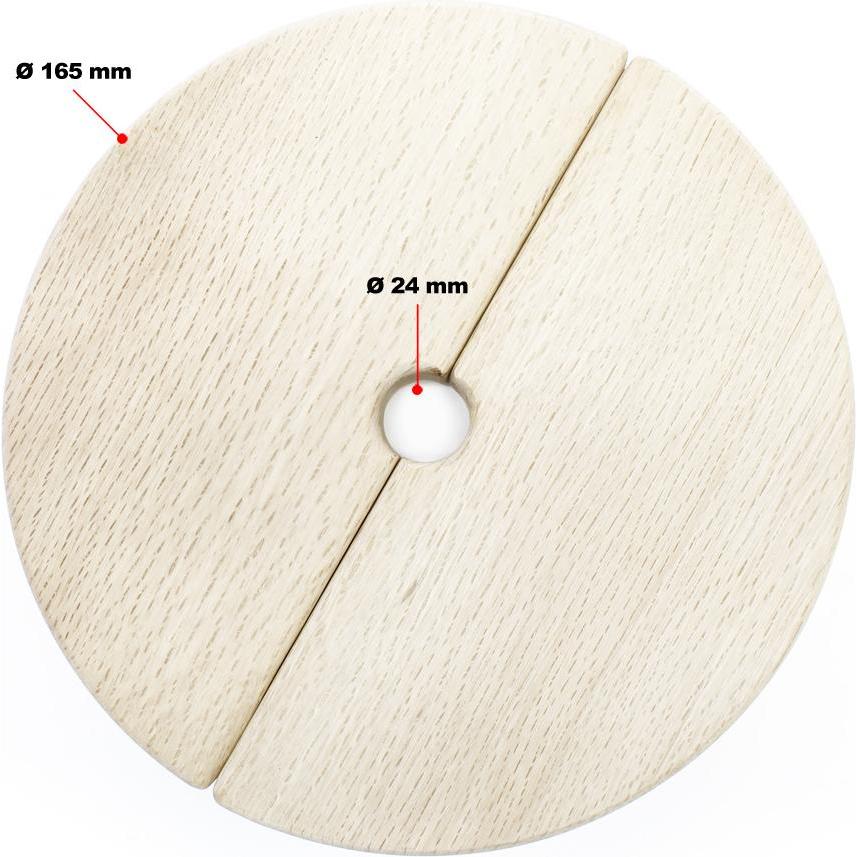 Thumbnail - Wiltec Ersatzteil Holzdeckel 6l Obstpresse Maischepresse Weinpresse 2 teilig, Entsafter, Braun