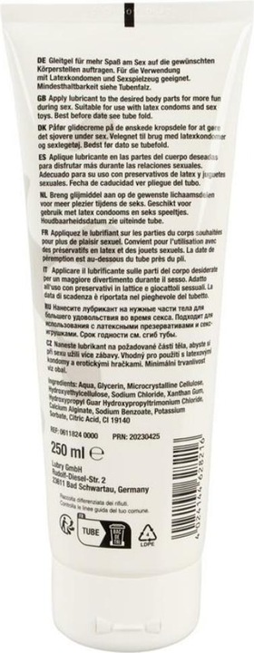 Nutritional values and ingredients Lubry Porn Sperm (250 ml)