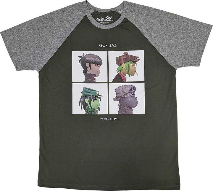 Immagine prodotto Gorillaz Demon Days Maglietta Raglan Adulto Unisex (XXL)