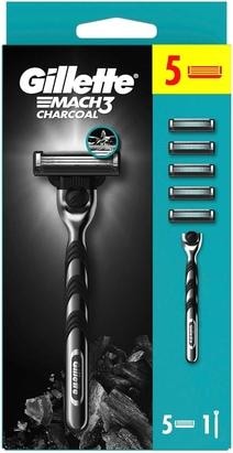 Image du produit Gillette Rasoir Mach3 Charcoal à 3 lames pour hommes (5 x)