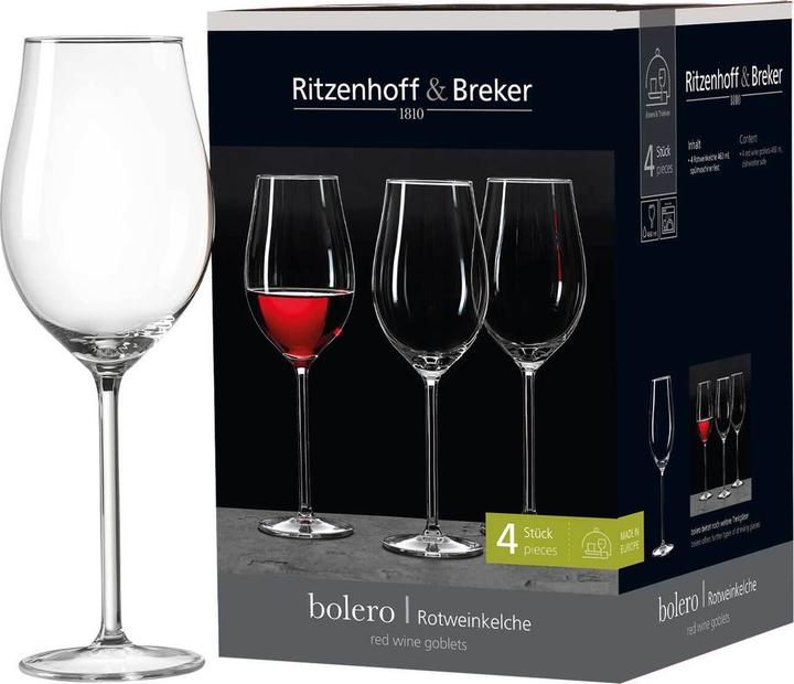 Produktbild Ritzenhoff & Breker Bolero Rotweingläser (46 cl, 4 Gläser, Rotweingläser)