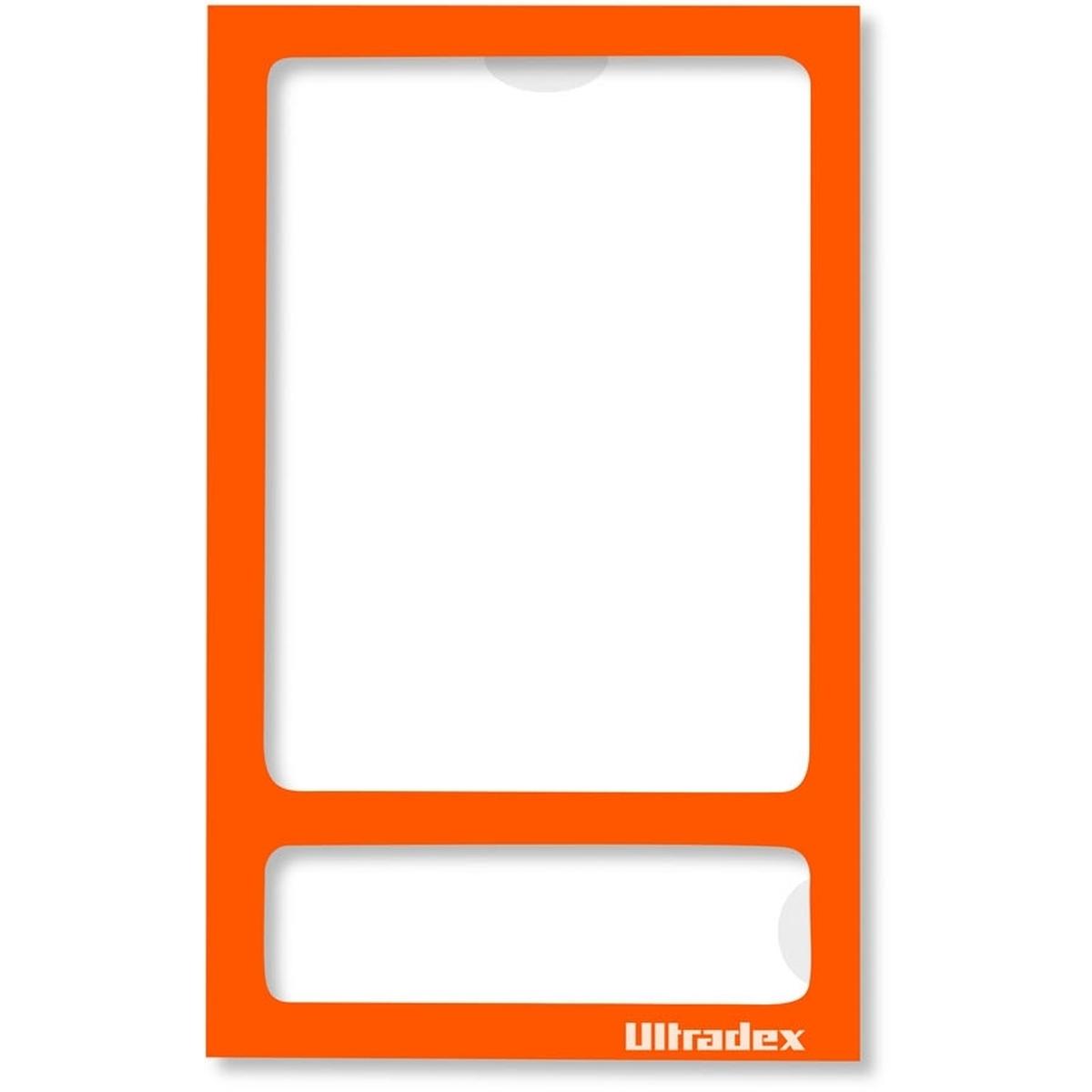 Ultradex, Bilderrahmen, Fototasche magnetisch ohne Rückwand 70x113mm pastellorange VE=5 Stück (60 x 80 cm)