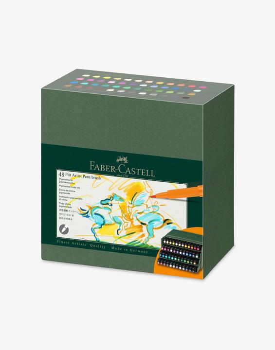 Actual product image Faber-Castell Ink Drawer Pitt Artist Pen (48 x)